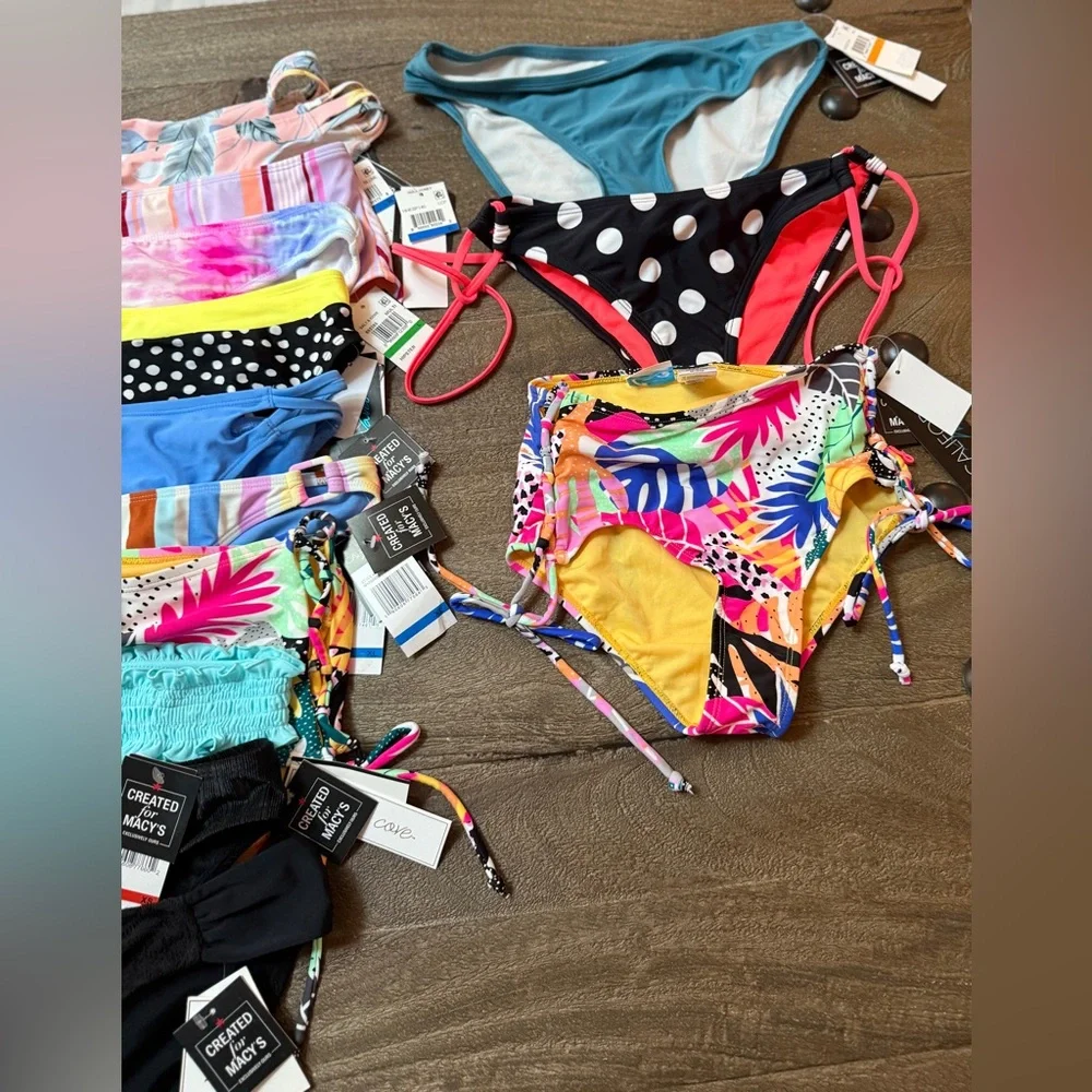Reseller Box | 21 Pc NWT Macy’s Bikini Tops & Bottoms | $420 Retail Value - Picture 5 of 5